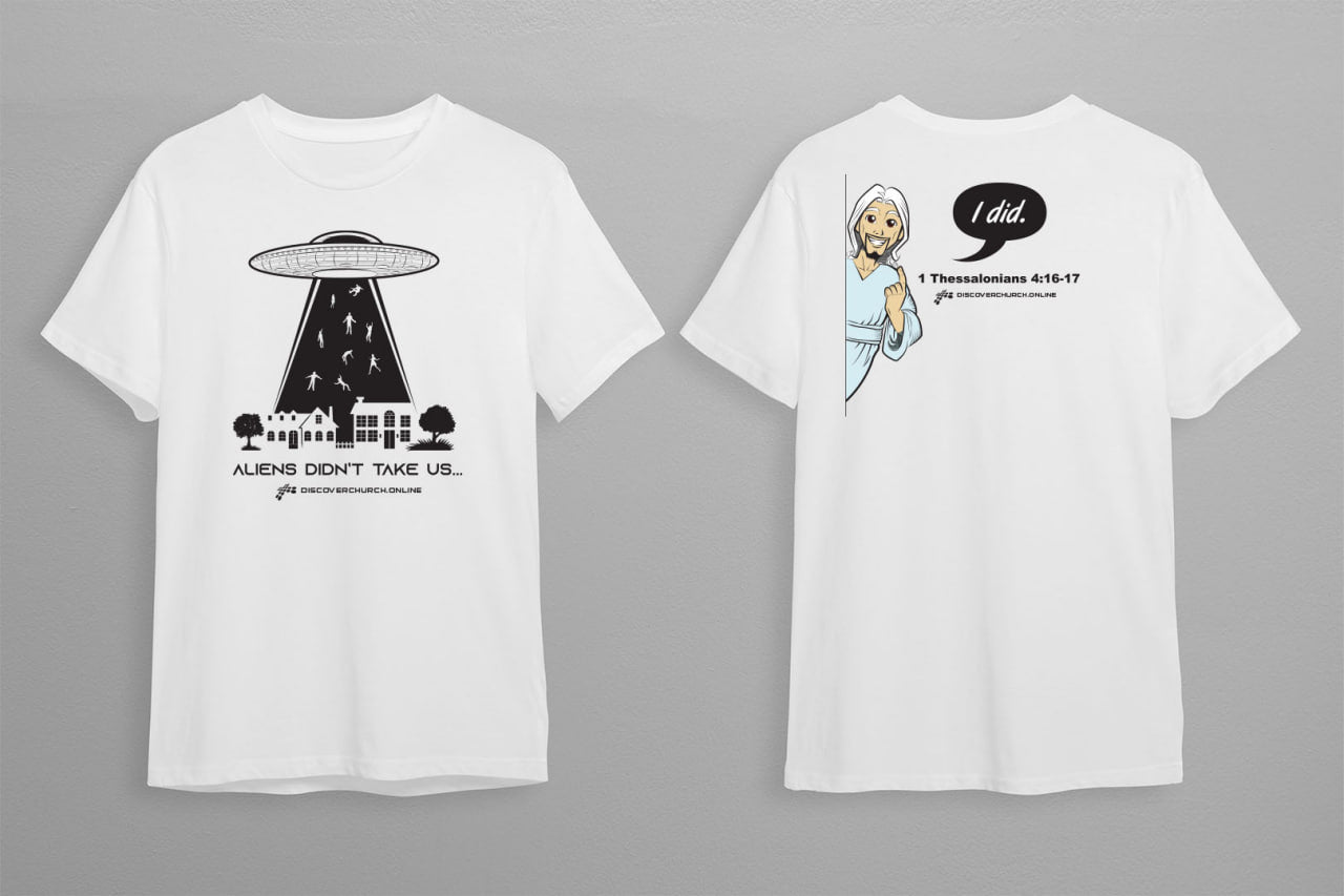White UFO T-shirt